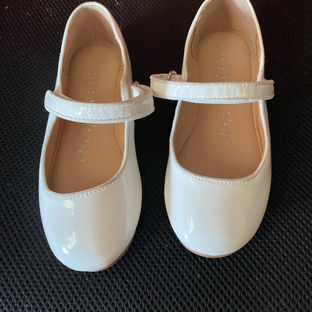 Copper Key White Patent Mary Jane Shoes